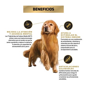 Pro Plan Optiage Active Mind Alimento Seco para Perro Senior Raza Mediana/Grande Receta Pollo y Arroz