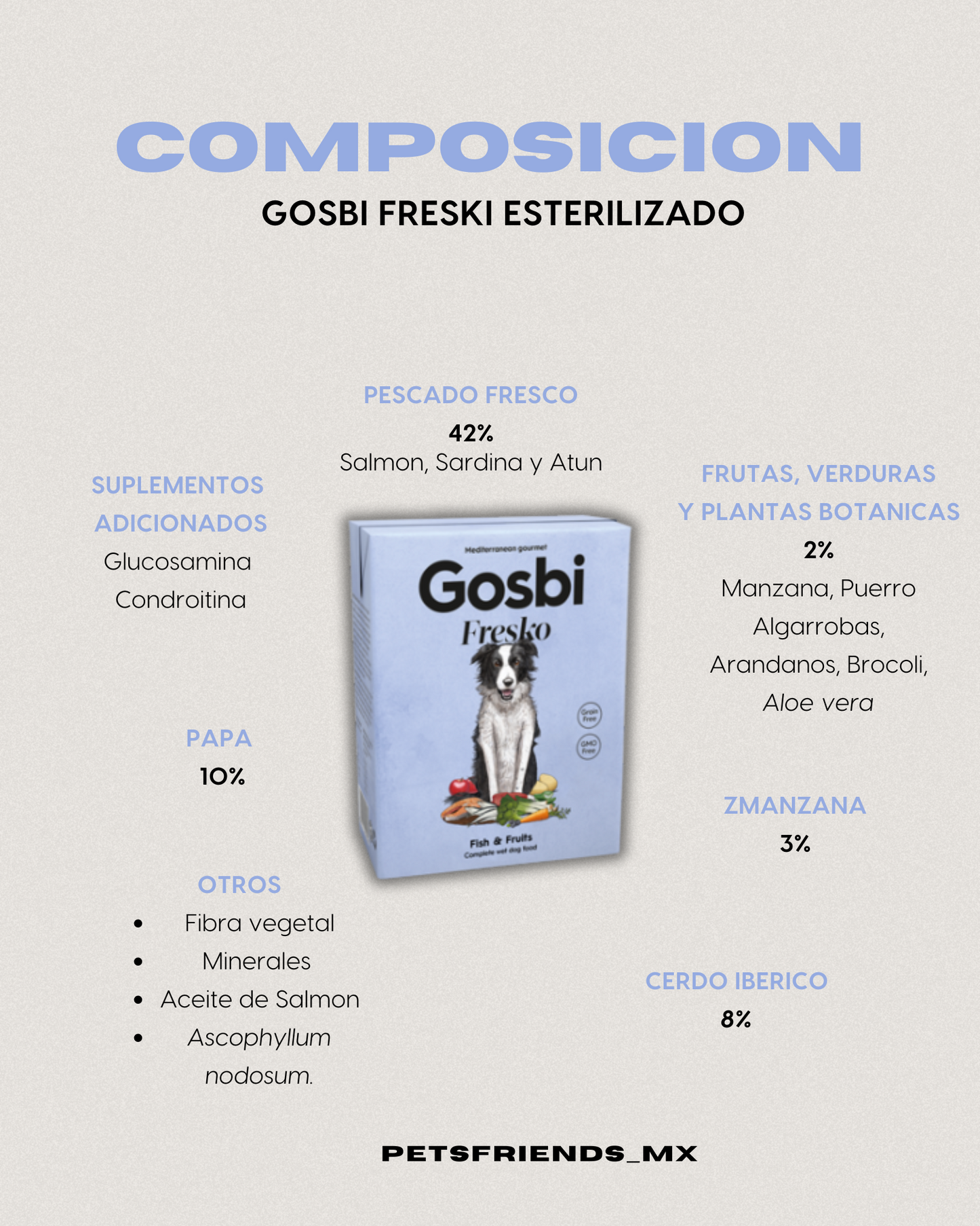 Gosbi Fresko Alimento Humedo 375g