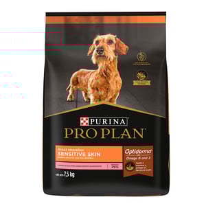 Pro Plan Optiderma Sensitive Skin Alimento Seco para Perro Adulto Raza Pequeña Receta Salmón y Arroz