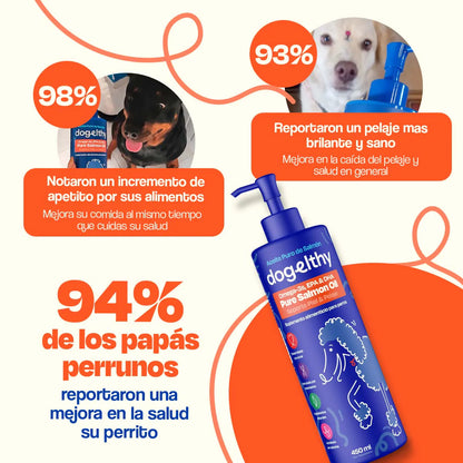 Aceite de Salmon para Perros - Dogelthy