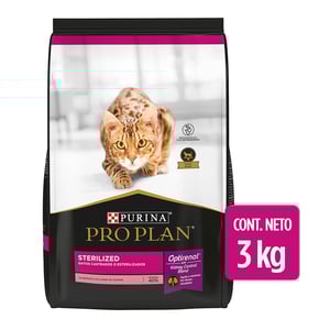 Pro Plan Optirenal Alimento Seco para Gato Adulto Esterilizado Receta Salmón y Arroz