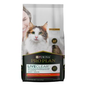Pro Plan LiveClear Alimento Seco Reductor de Caspa y Alérgenos en Pelaje de Gato Receta Salmón para Gato