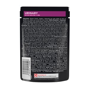 Sobre de Alimento Húmedo Pro Plan Urinary Caja 24 pzas